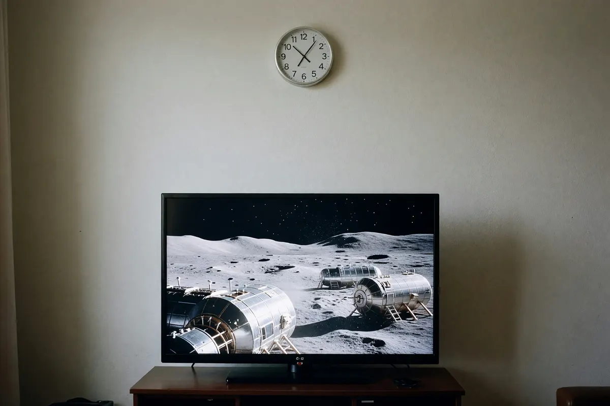 paused on the moon base thing, clock says 13:07 for some reason