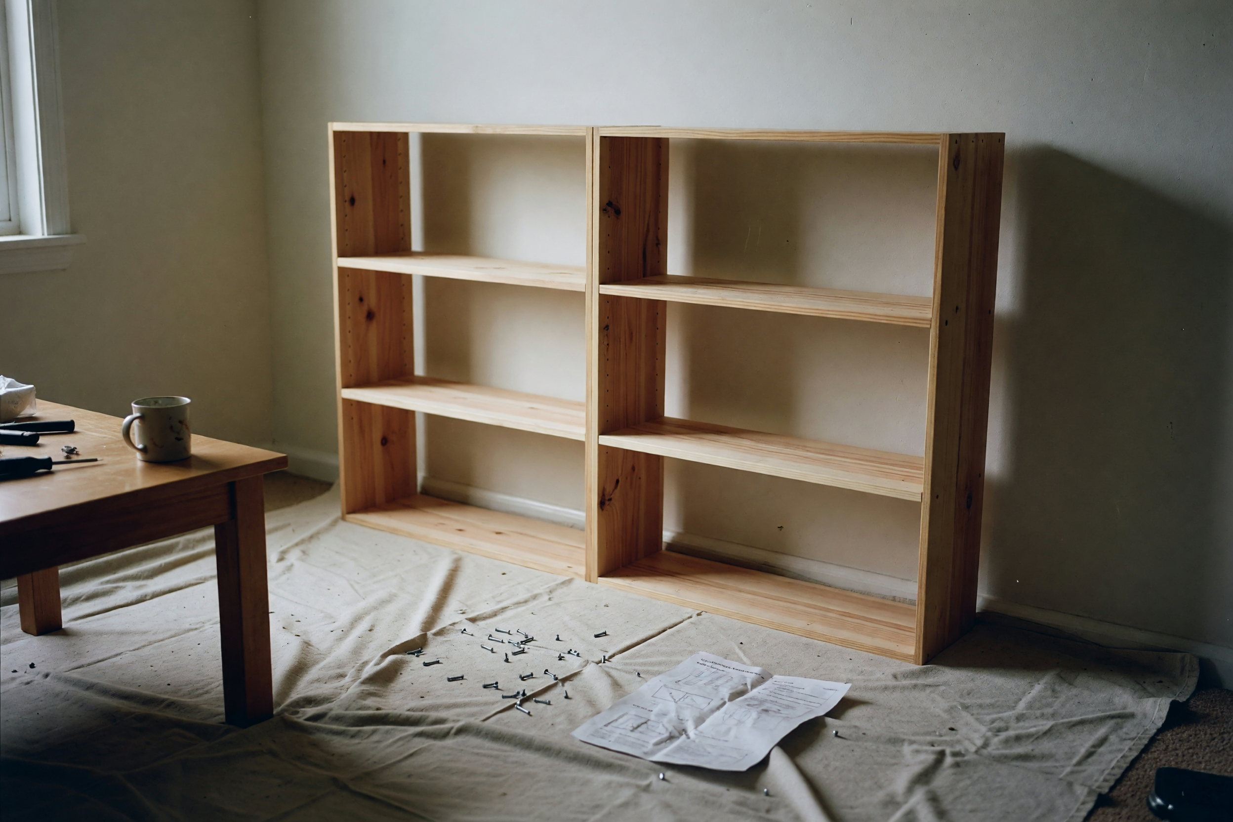 Putting Together the New Bookshelf This Week
